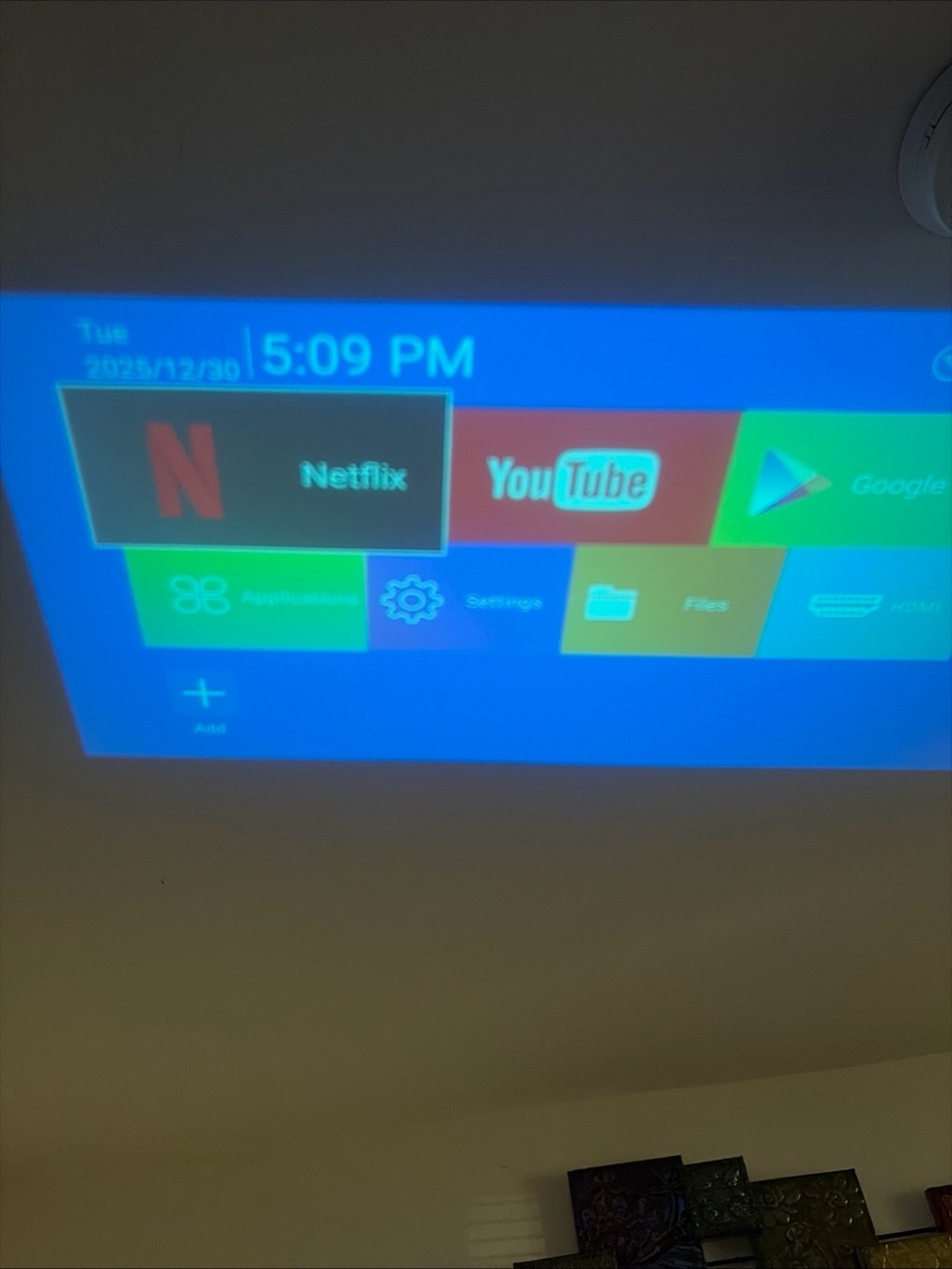 Mini Projector with WiFi and Bluetooth, Portable Projector Built-in Apps
